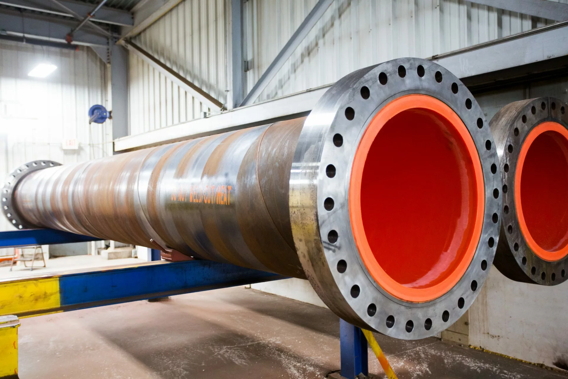 Lined pipe fabricated by Enerpipe and lined by Iracore