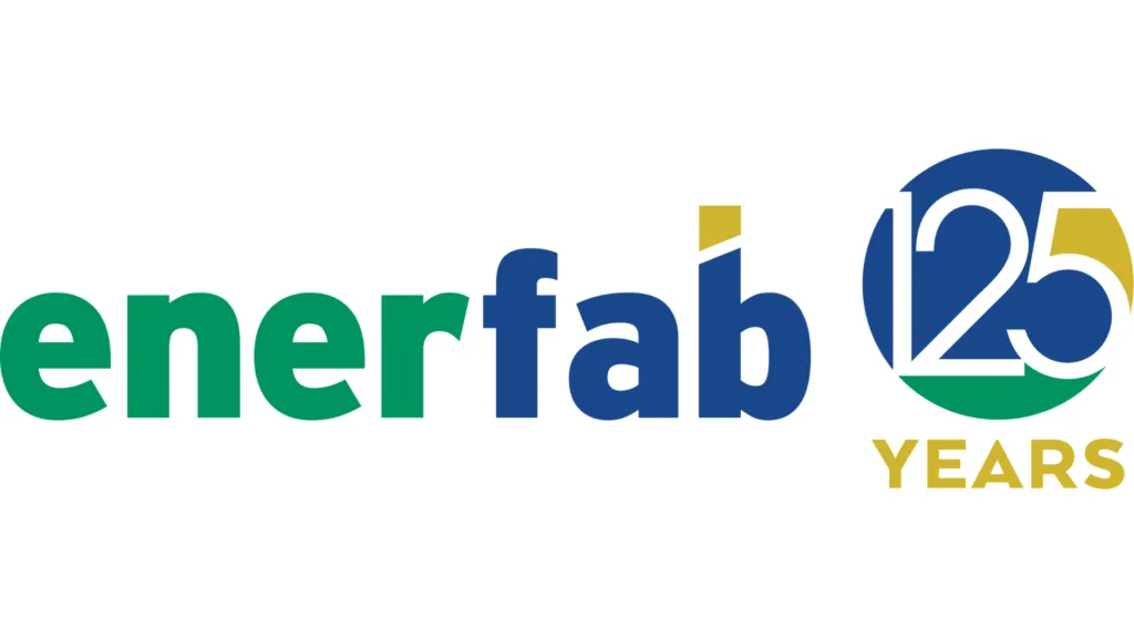 Logo marking Enerfab's 125th anniversary